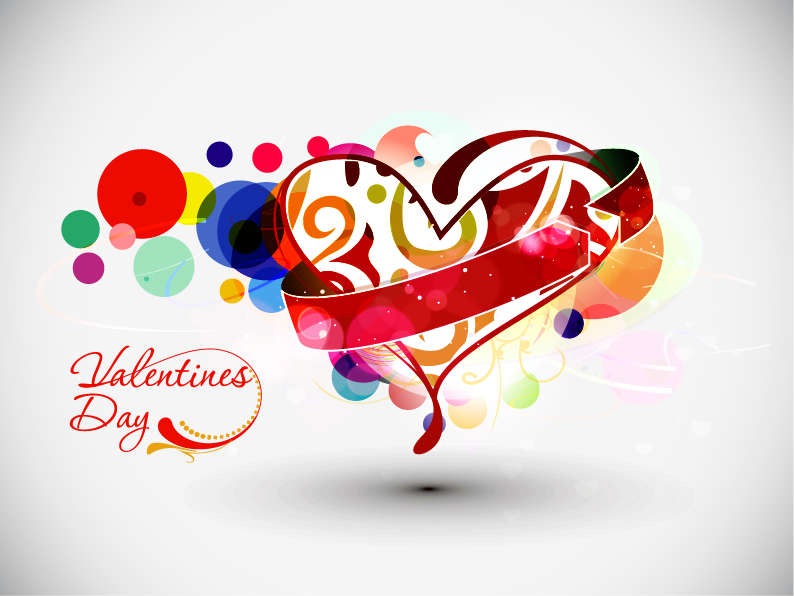 AbstractValentinesDayVectorArt